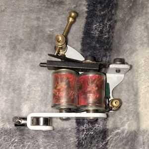 White and Red Tattoo Machine
